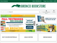 Tablet Screenshot of broncobookstore.com